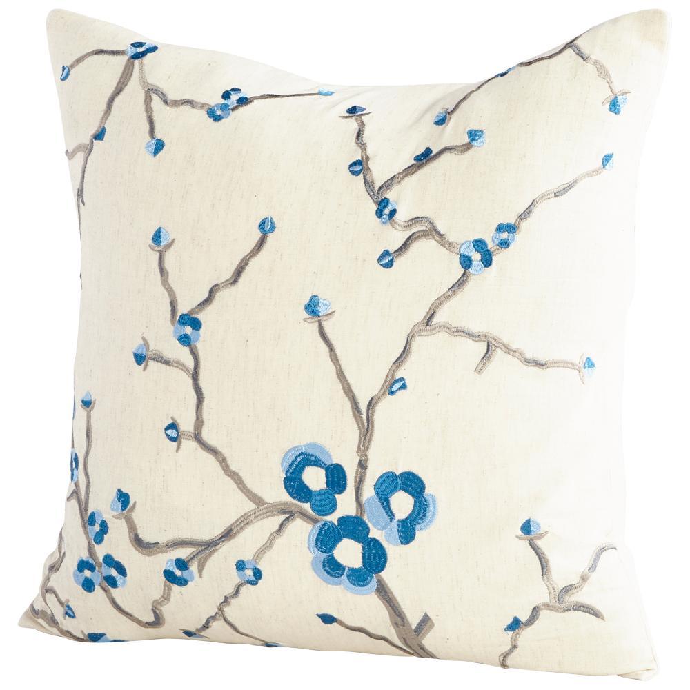 Cyan Design 09382-1 Pillow Cover - 18 x 18 Other Decor/Home Accents - Blue And White