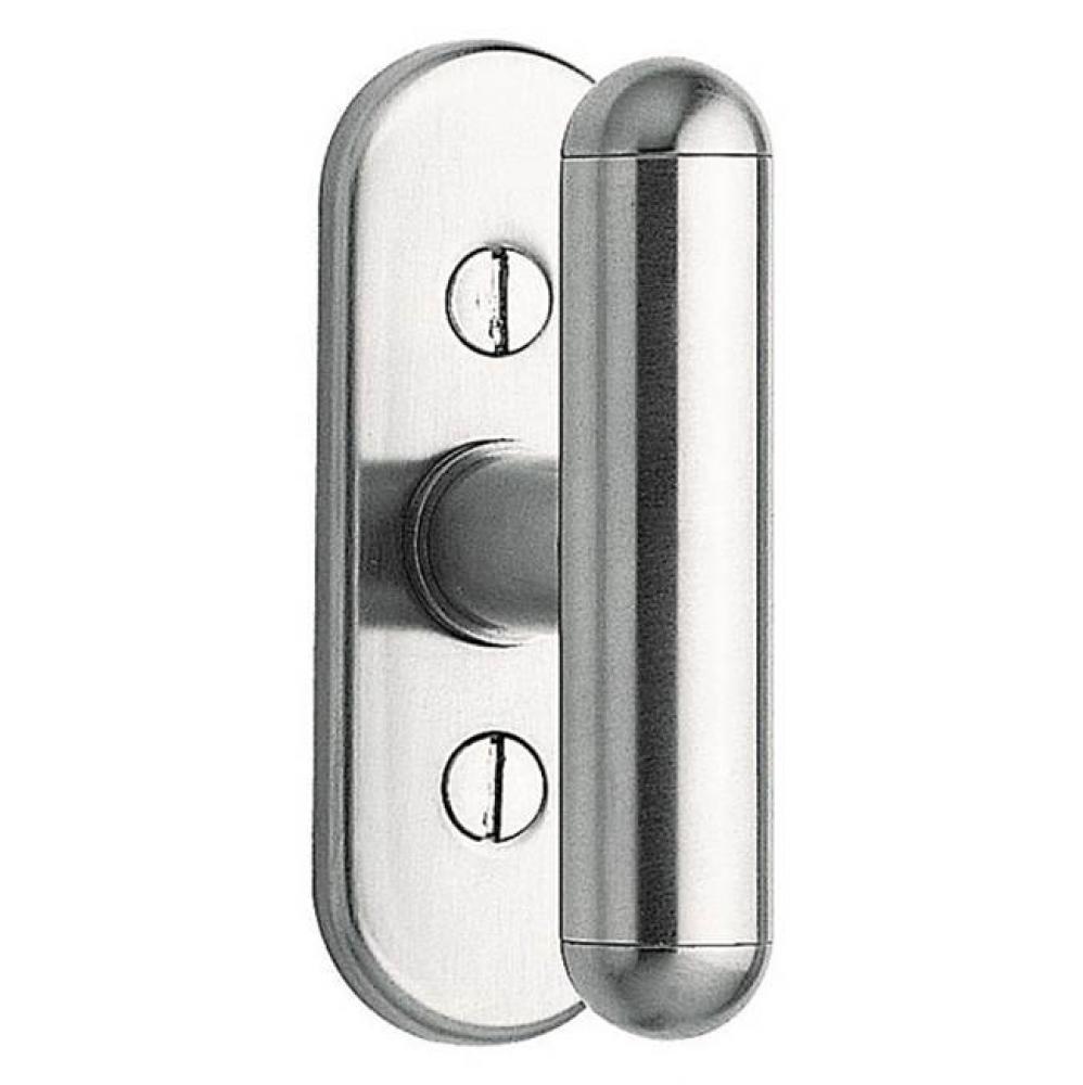 Bouvet LC-43-090 Knob on Plate  LC  - Satin Stainless 090