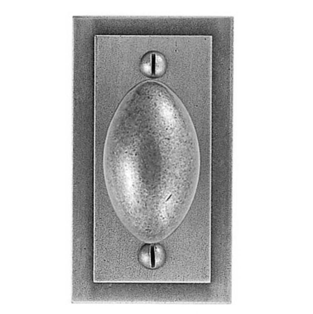 Bouvet 2354-53-012 Knob on rosette set - Complete tubular privacy set for 1 3/4&apos;&apos; door  - Pewter