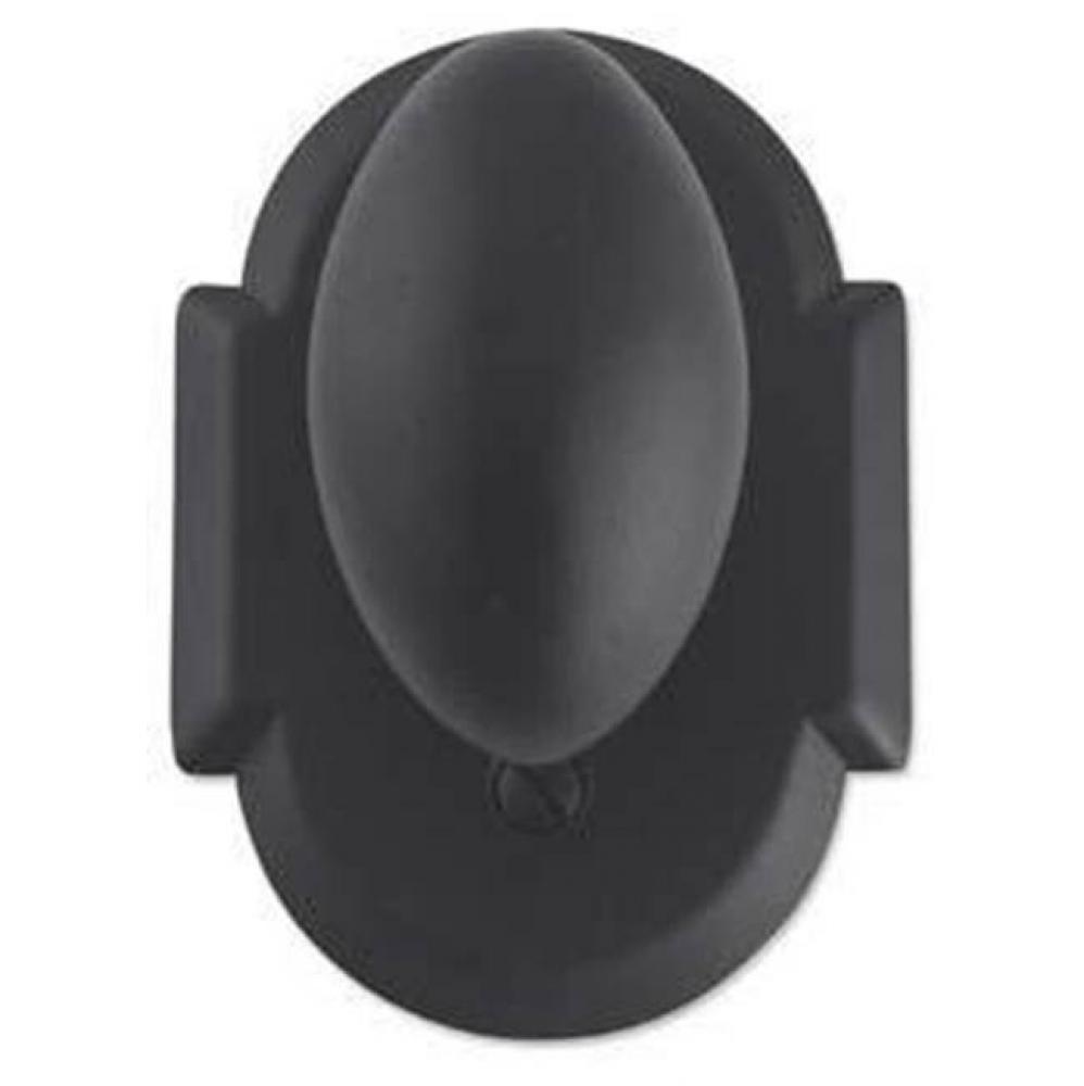 Bouvet 4701-53-007 Knob set on rosette - Complete privacy set  - Black