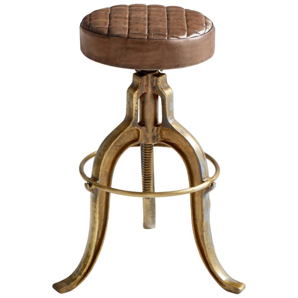 Cyan Design 10077 Abbey Stool Seating - Brass