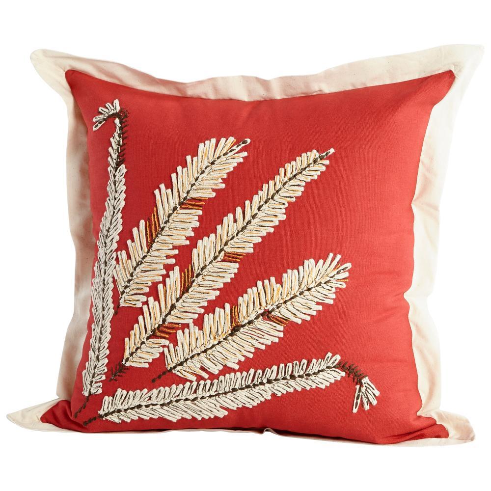 Cyan Design 09409-1 Pillow Cover - 18 x 18 Other Decor/Home Accents - Red|White