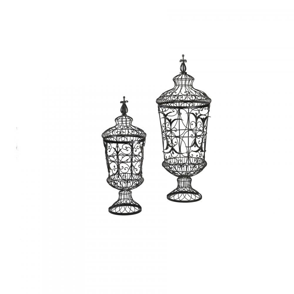 Cyan Design 01630 Brocade Urns 2pcs Vases - Rust