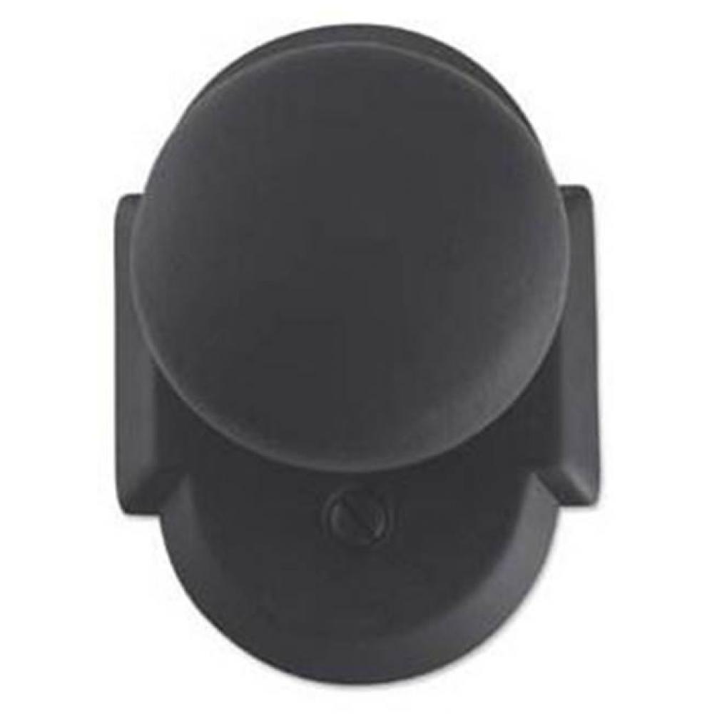 Bouvet 4702-53-007 Knob set on rosette - Complete privacy set  - Black