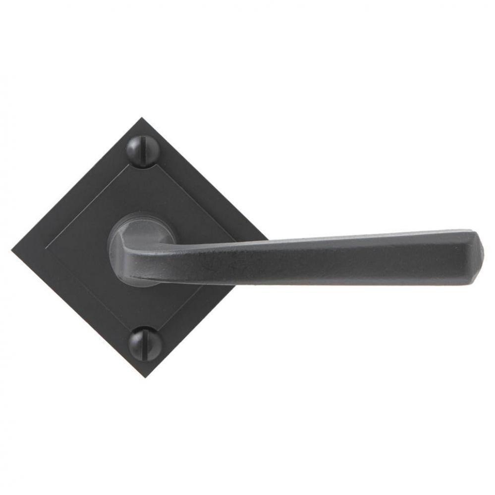 Bouvet 2357-53-007 Knob on rosette set - Complete tubular privacy set for 1 3/4&apos;&apos; door  - Black