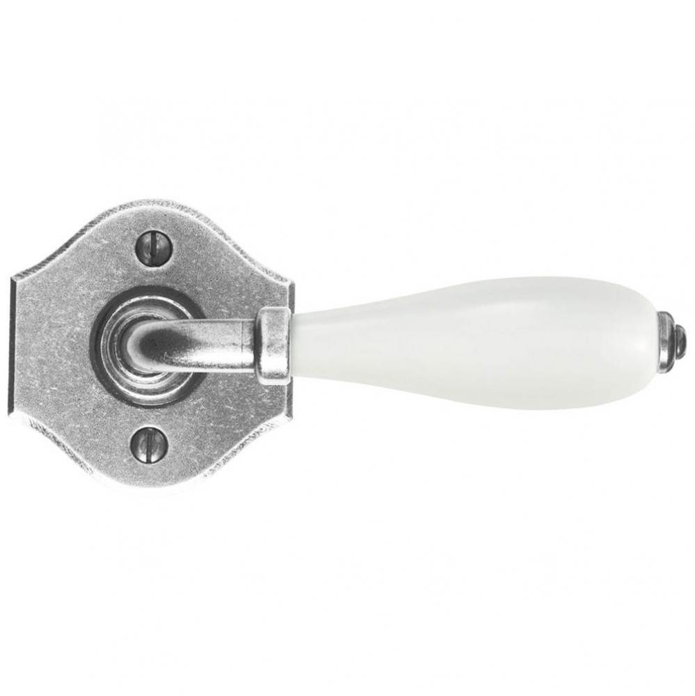 Bouvet 2396-53-062 Knob on rosette set - Complete tubular privacy set for 1 3/4&apos;&apos; door  - White