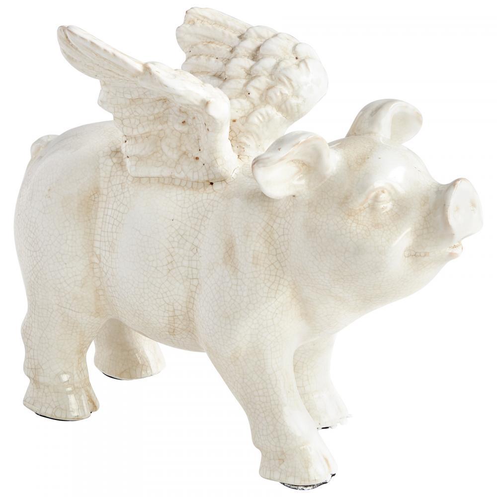 Cyan Design 09659 Oink Angel Standing Sculp Sculptures - White