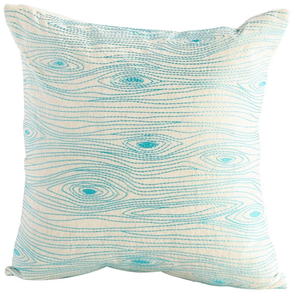 Cyan Design 09380-1 Pillow Cover - 18 x 18 Other Decor/Home Accents - Turquoise/white