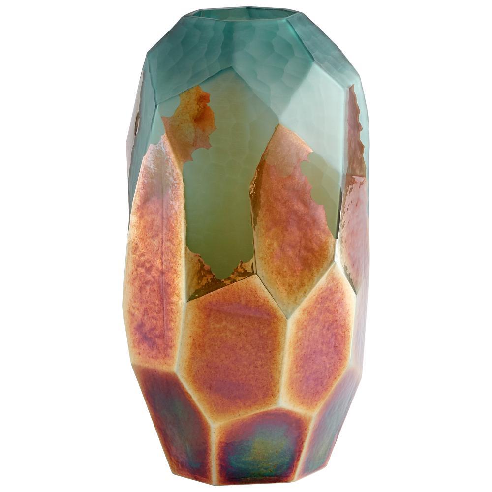 Cyan Design 11064 Large Roca Verde Vase Vases - Gold|Green