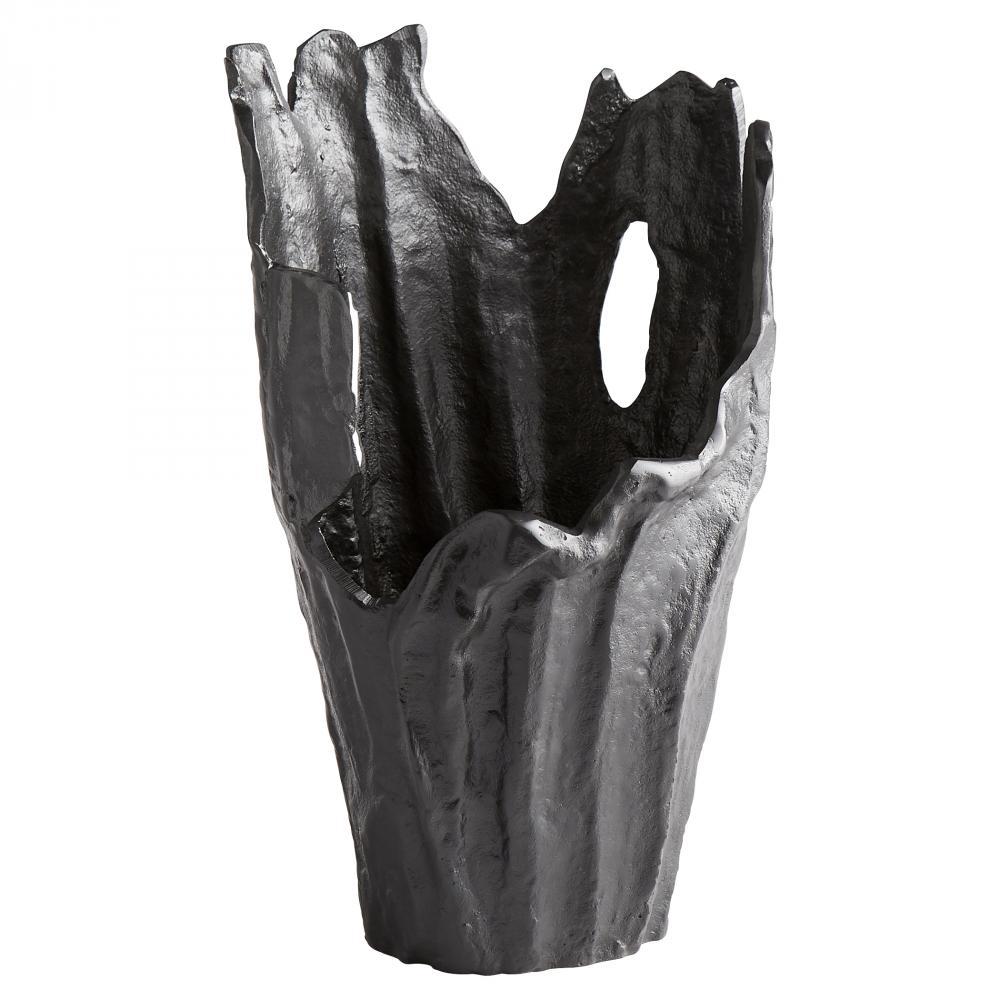 Cyan Design 11155 Pyroclastic 14in dia Vase Vases & Planters - Noir