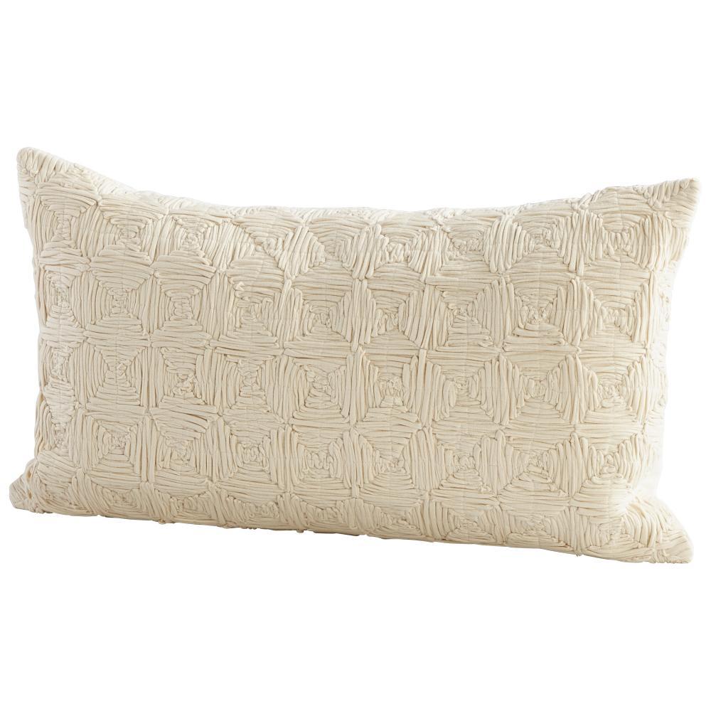 Cyan Design 09345-1 Pillow Cover - 14 x 24 Other Decor/Home Accents - White