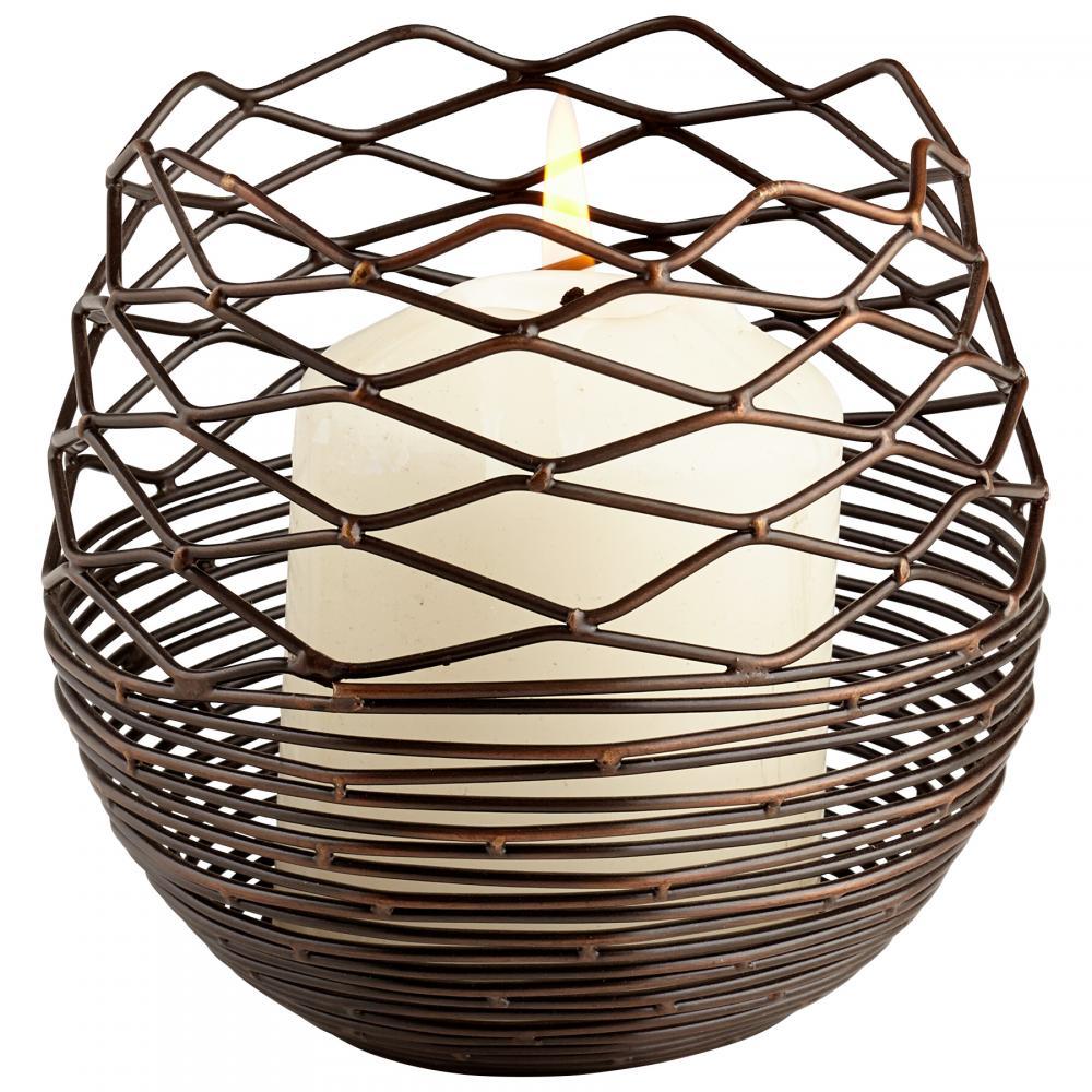 Cyan Design 07149 Sm. Coiled Silk Cndlhr Candle Holders - Copper