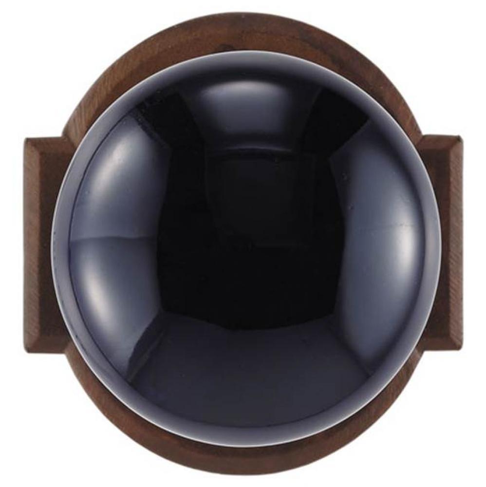 Bouvet 2391-53-097 Knob on rosette set - Complete tubular privacy set for 1 3/4&apos;&apos; door  - Black