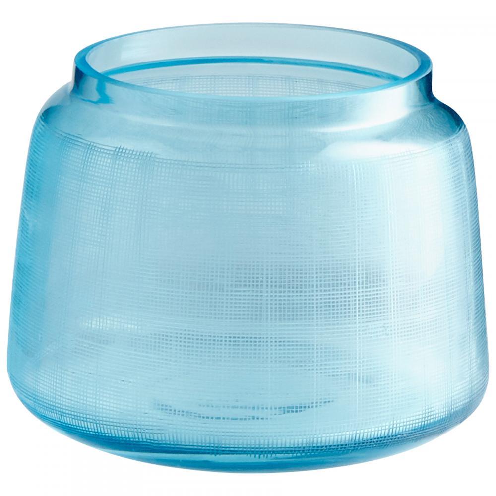Cyan Design 09184 Small Griddled Sky Vase Vases - Blue