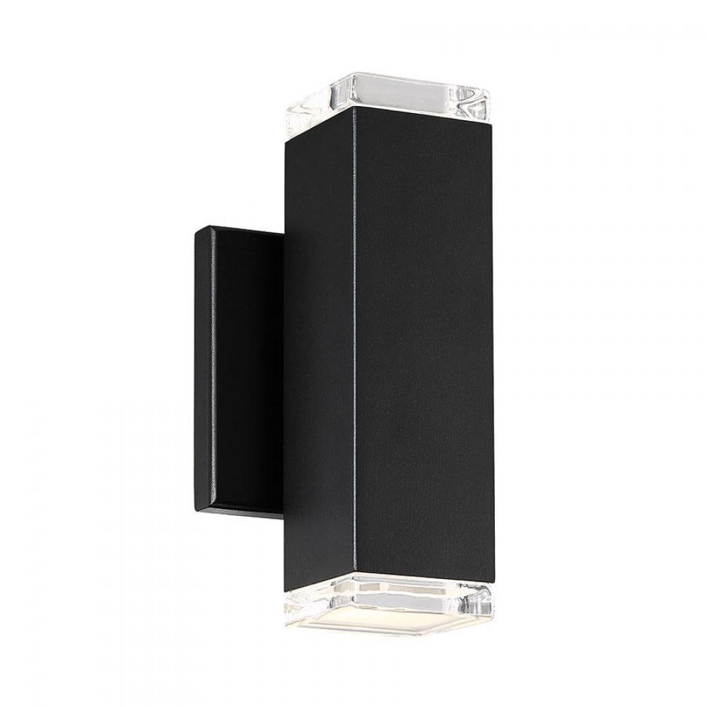 WAC Lighting WS-W61808-BK Block LED Outdoor Wall Sconce Outdoor Wall Lights - Black