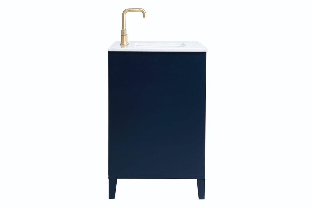 Elegant VF18042BL 42 inch Single Bathroom Vanity in Blue Cabinets - Blue