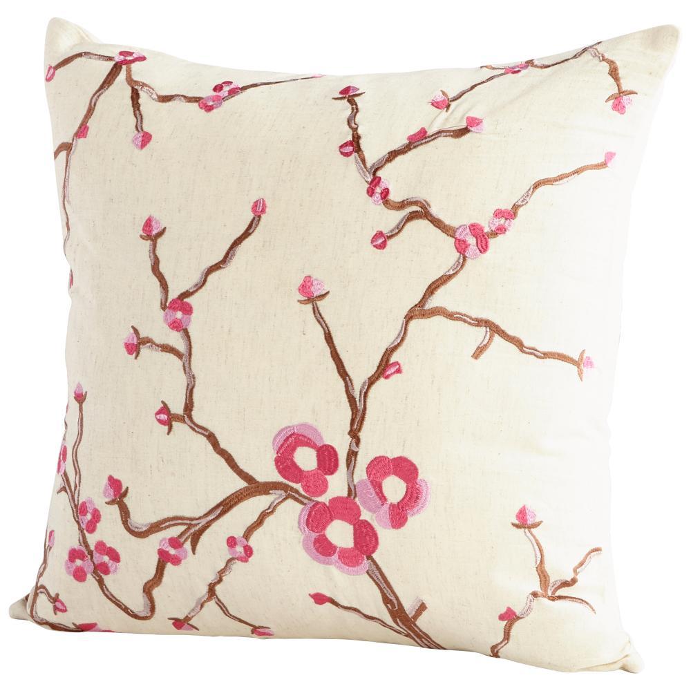 Cyan Design 09381-1 Pillow Cover - 18 x 18 Other Decor/Home Accents - Pink/White