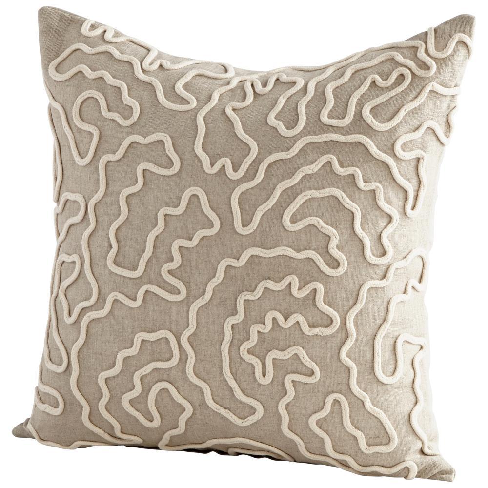 Cyan Design 09401-1 Pillow Cover - 18 x 18 Other Decor/Home Accents - Tan