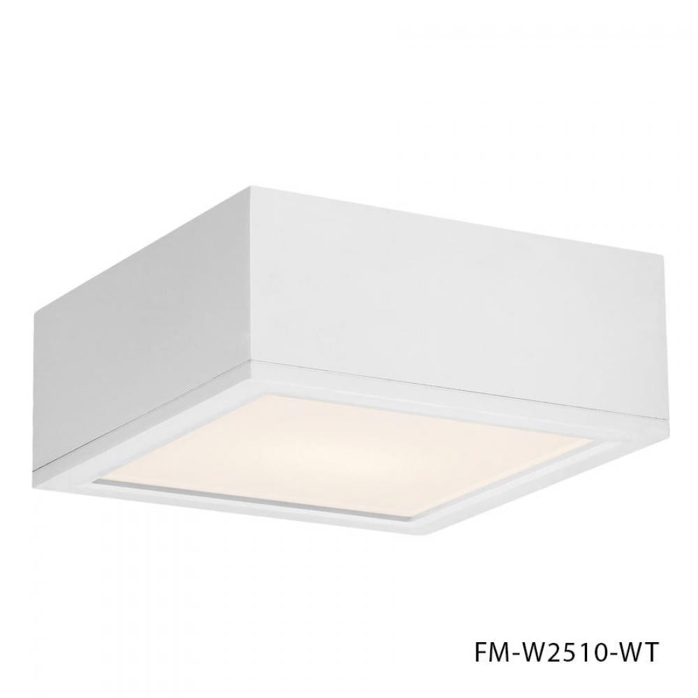 WAC Lighting FM-W2510-WT Rubix Energy Star LED Outdoor Flush Mount Outdoor Flush Mounts - White
